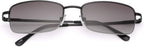 MIRYEA Full Lens Reading Glasses Spring Hinge UV400 Protection Sunglasses Blue Light Blocking Sun Readers for Men and Women