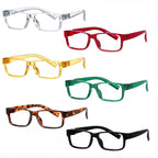 Eyekepper Metalless Screwless Spring Hinges Reading Glasses 6 Pack Vintage Readers for Men Women +3.75