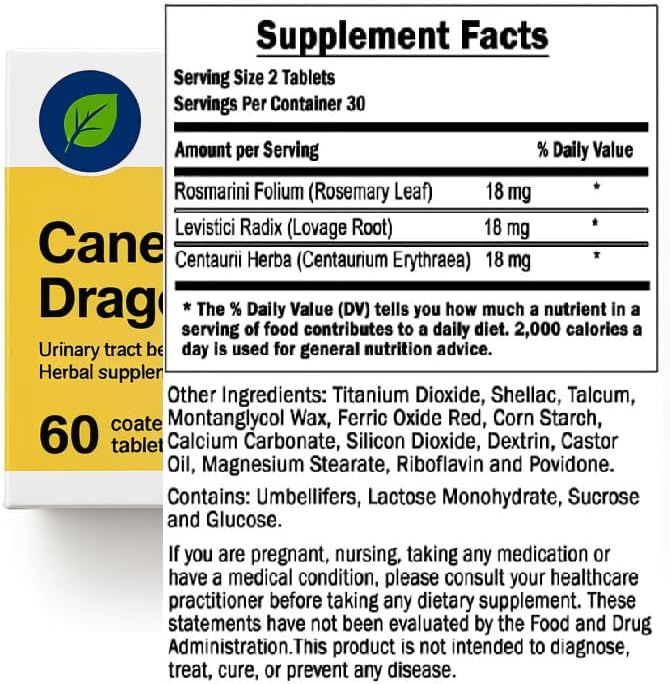 Canephron N Tablets 60 Herbal Supplement for The Urinary Support