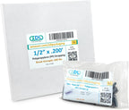 IDL Packaging Refill for Portable 1/2" Polypropylene (PP) Strapping Kits - 1/2" x 200' Polypropylene Strapping Coil with 600 lbs Break Strength and 100 of 1/2" Open Seals