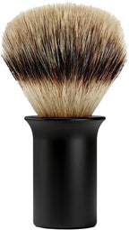 SUPPLY Silvertip Synthetic Shaving Brush for Men – Dense Synthetic Fibers, Thick Lather, Matte Black