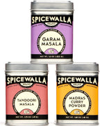 Spicewalla Masala Indian Spice 3 Pack | Garam Masala, Madras Curry Powder, Tandoori Masala | Non-GMO, No MSG, Gift Set