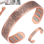 Vicmag Copper Bracelet for Men 9X Strength Magnetic 99% Pure Copper with 5000 Gauss Magnets, Tree of Life Present Box Adjustable(Celtic Tree)