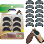 Unikstep 6 Pairs Shoe Heel Plate Tap, Shoe Heel Side Worn Repair Rubber Patch, Replacement Kit