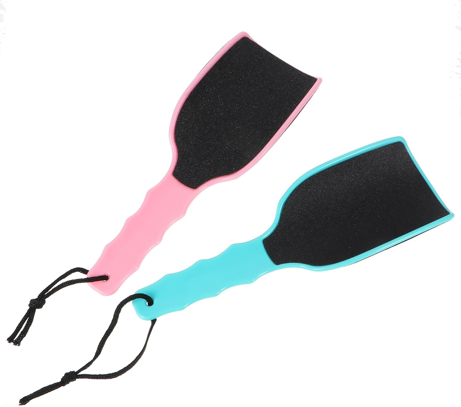 Didiseaon 2Pcs Double-Sided Foot File and Remover Ergonomic Pedicure Tool for Dead Skin and Heel Exfoliation Foot Scrubber with Hanging for Care