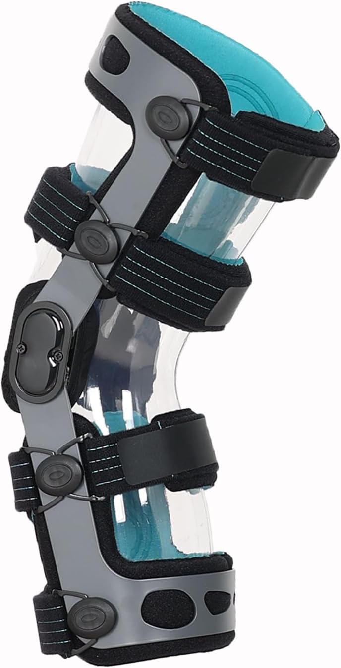Komzer ACL Knee Brace for Ligament Injuries, Sports Injuries, Arthritis (OA) & Preventive Protection & Relief from Knee Joint Pain Degeneration Men and Women (M-Left)