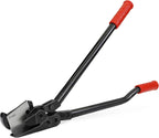 Heavy Duty Strapping Cutter - 24" High Carbon Steel Blade for Steel & Polyester (PET) Strapping 1 1/4" to 2" Width & 0.06" Thickness - Ergonomic Handle for Comfort & Precision Cutting