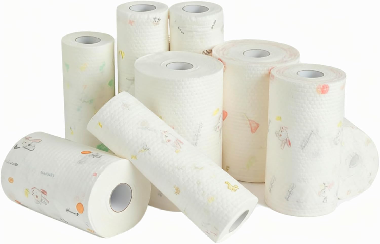 1 roll (Use 60-80 times), lazy rags, disposable kitchen paper towels, washable wet and dry towels, rags, non-stick oil rags, degreasing towels, household cleaning rags, cleaning supplies
