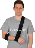 supregear Arm Sling, Adjustable Arm Support Strap, Lightweight Shoulder Immobilizer for Injured Elbow, Broken Collarbone, Torn Rotator Cuff, Dislocation or AC Separation, Left Right, Men Women