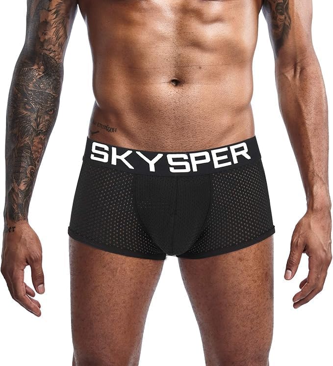 SKYSPER Men's Jockstrap Breathable Mesh Jock Straps Male Underwear, Athletic Supporters for Men