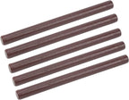 ZJchao Sealing Wax Sticks, 10 Pcs Craft Adhesive Waxing Round Lacquer Small Stamp Envelopes Wax Kit Glue Gun Sealing Wax Sticks for Wedding Birthday Party Ideas (Brown)
