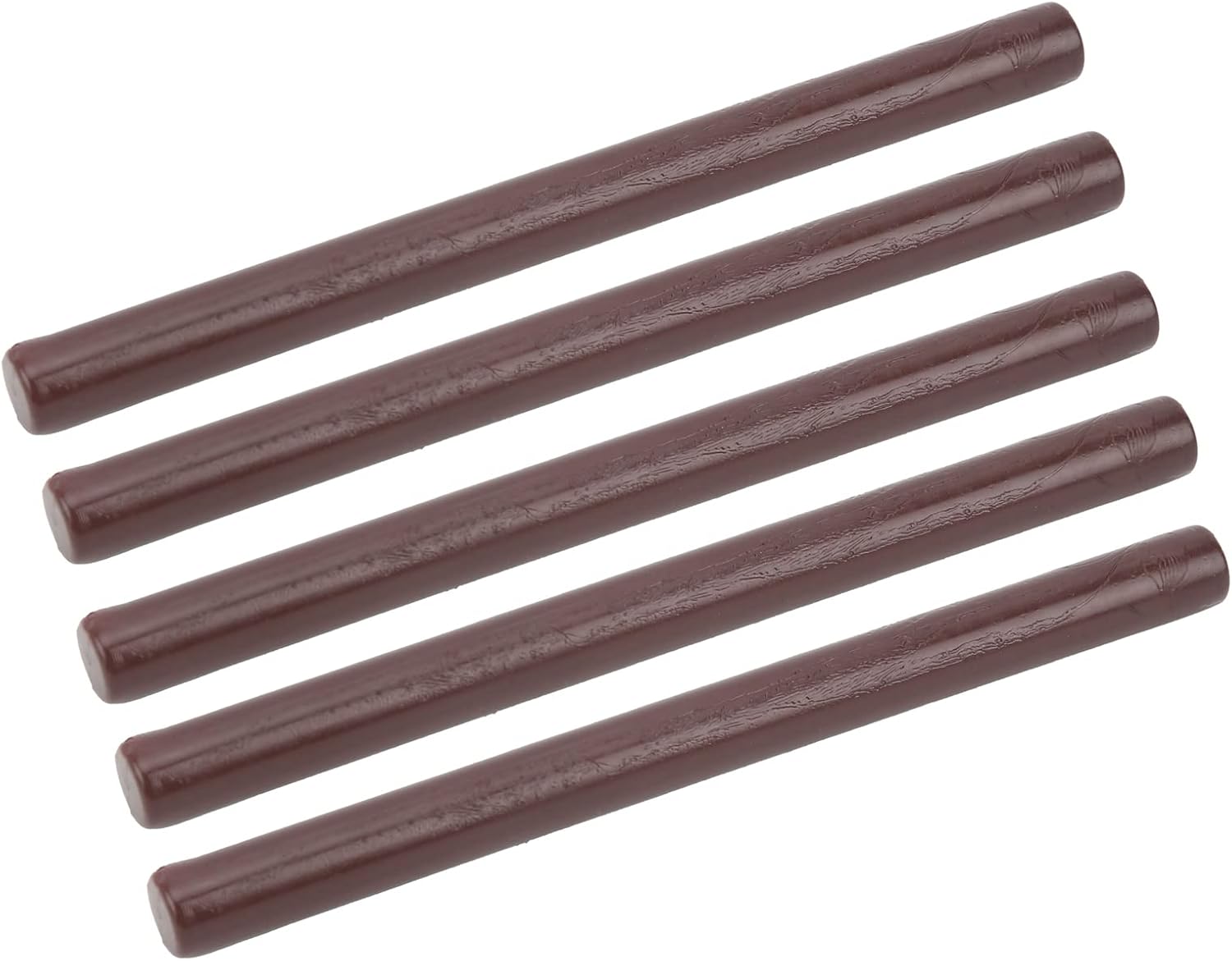 ZJchao Sealing Wax Sticks, 10 Pcs Craft Adhesive Waxing Round Lacquer Small Stamp Envelopes Wax Kit Glue Gun Sealing Wax Sticks for Wedding Birthday Party Ideas (Brown)