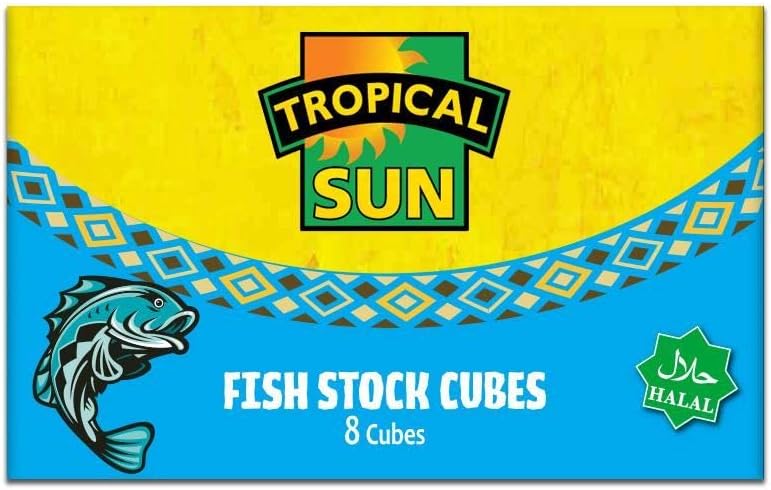 Tropical Sun Fish Stock Cubes - 8 Cubes Per Pack - Pack of 1