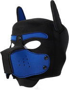 Adults Neoprene Puppy Hood Mask Pup Play Gear, Removable Cosplay Dog Full Face Pup Hood Pup Mask