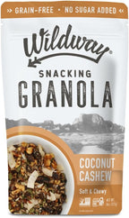 Wildway Keto Granola | Coconut Cashew | Grain-Free, Certified Gluten-Free Cereal | Vegan, Low Carb | No Sugar Added | Paleo-Friendly | Non-GMO Fruit & Nut Clusters | Nutrient-Rich Snack, 8 oz