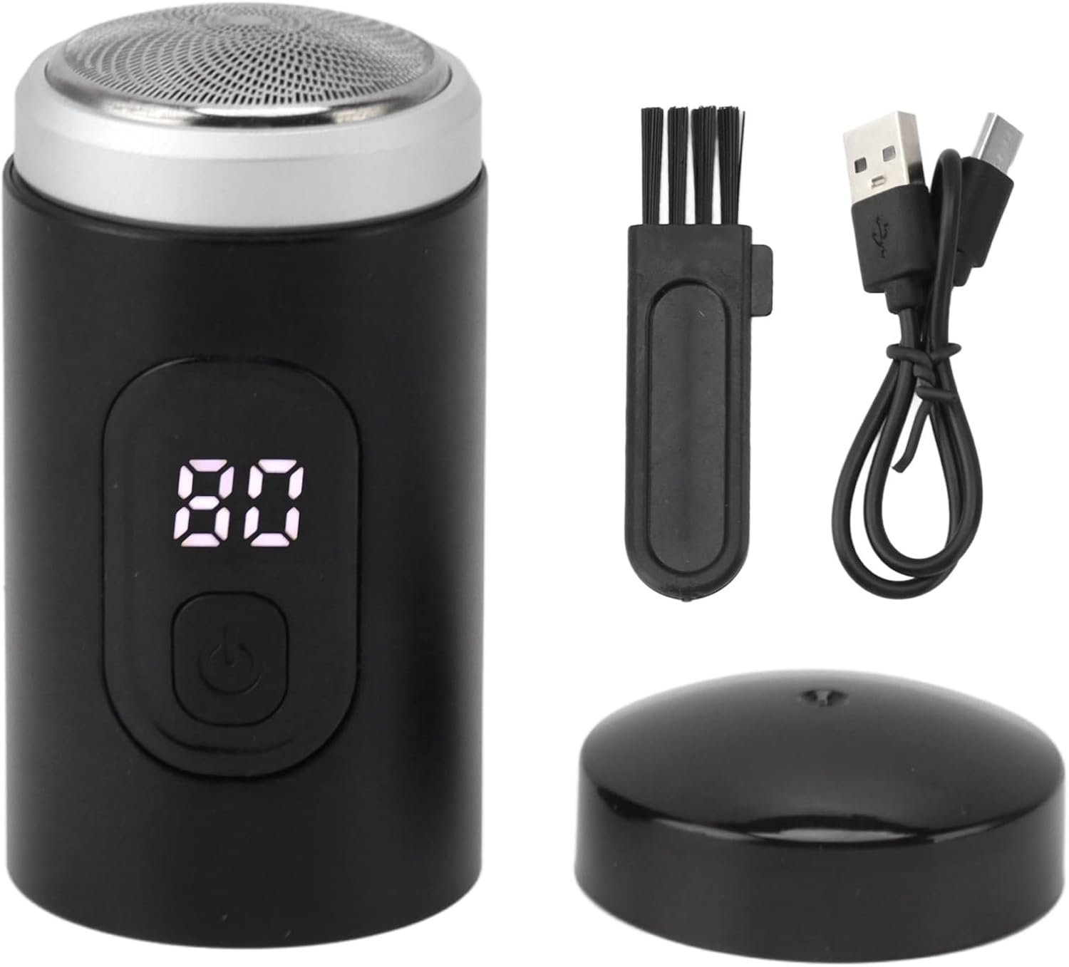 Haofy Portable Mini Electric Beard Trimmer, IP7X 65000RPM USB Rechargeable Beard Groomer with Mini Size Portability, Powerful Motor, Longlasting Battery for Versatile
