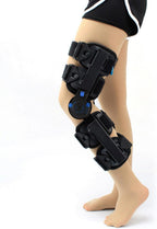 PopieL Knee Brace Orthotic Brace, Adjustable Sports Protective Gear for Knee and Leg, Hinged Rom Knee Brace for Recovery After Surgery, Fracture Fixation Brace, One Size