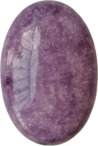 Natural Purple Lepidolite Oval Palm Pocket Healing Crystal Massage Spa Energy Stone,Healing Crystal for Therapy Geometry Chakra Balancing