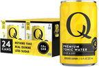 Q TONIC WATER with Real Quinine & Organic Agave - Ideal for Cocktails & Mocktails - Made with Real Ingredients, Perfectly Carbonated & Less Sweet - 45 Calories per Can - 7.5 Fl oz (Pack of 24)
