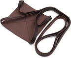 Leather Plant Hanger, Creative PU Leather Plant Hanger Decorative Flower Pot Holder, Hanging Plant Pot for Plants Hanging Planters for Indoor Plants (Coffee)