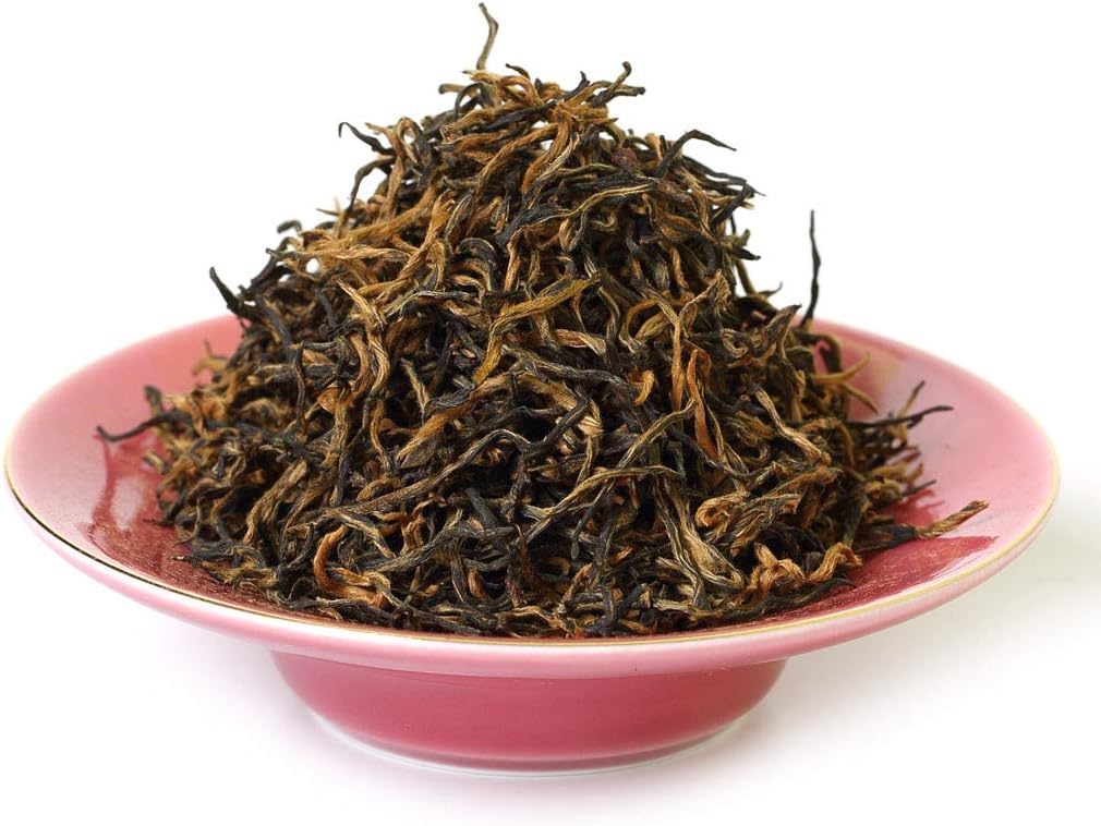 GOARTEA Jinjunmei Black Tea - 2Pcs 250g / Total 17.6oz Premium Grade - Fujian Jin Jun Mei - Golden Beautiful Eyebrow Chinese Loose Leaf Tea - Golden Buds
