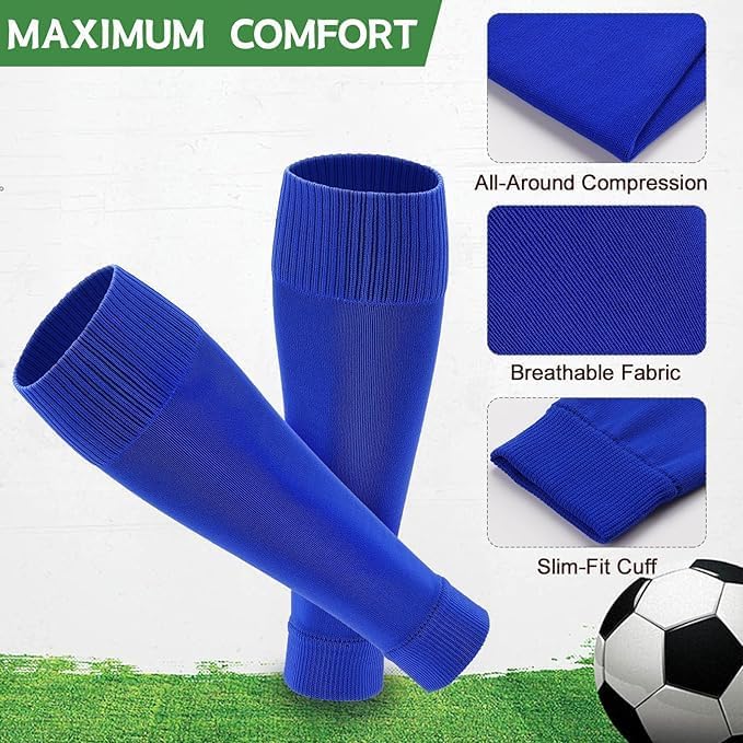 Unisex Soccer Sleeve Socks Elastic Football Leg Sleeves Running Cycling Sports compression leg sleeves for Men Women
