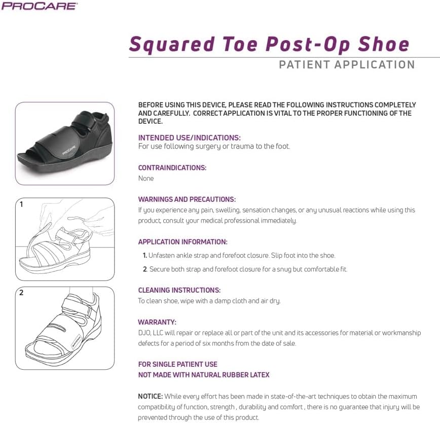 ProCare 79-81233 Squared Toe Post-Op Shoe