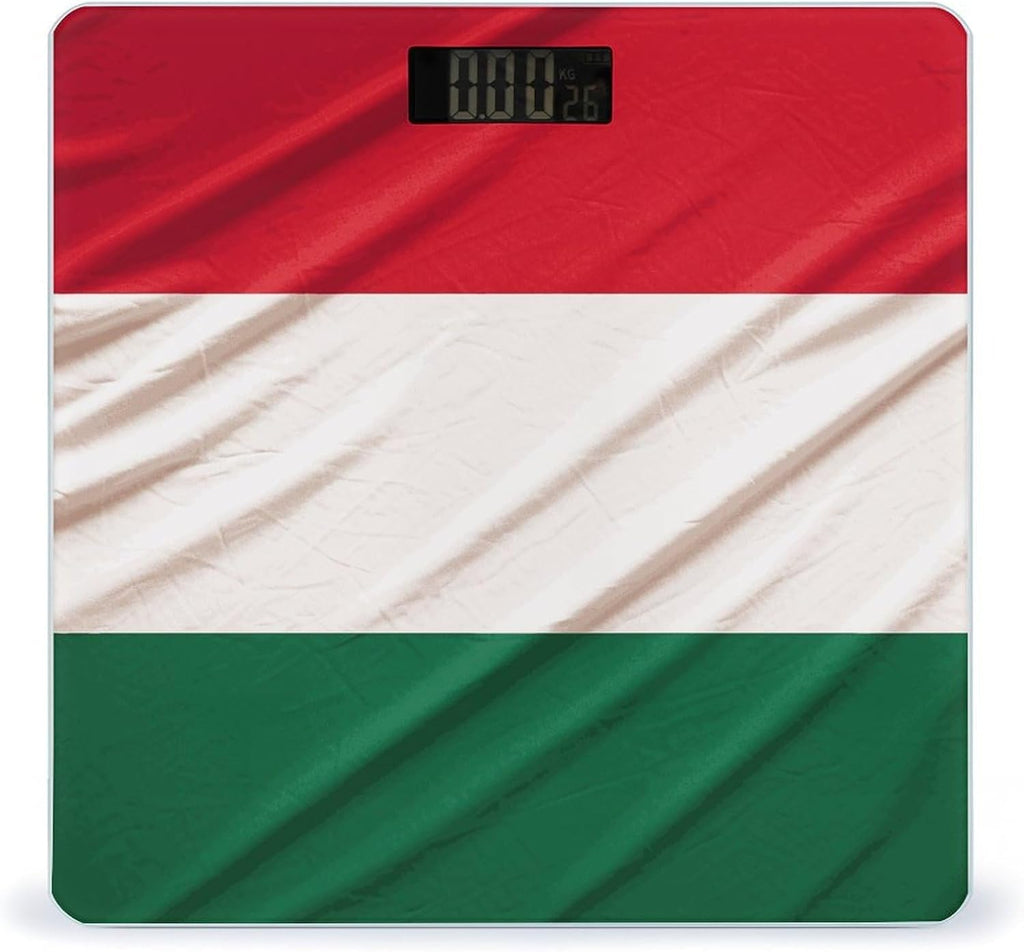 Italy Flag Weight Scale for Body Weight Digital Bathroom Scale High Capacity Accurate Digital Weighing Scales and Easy-to-Read on Backlit LCD Display