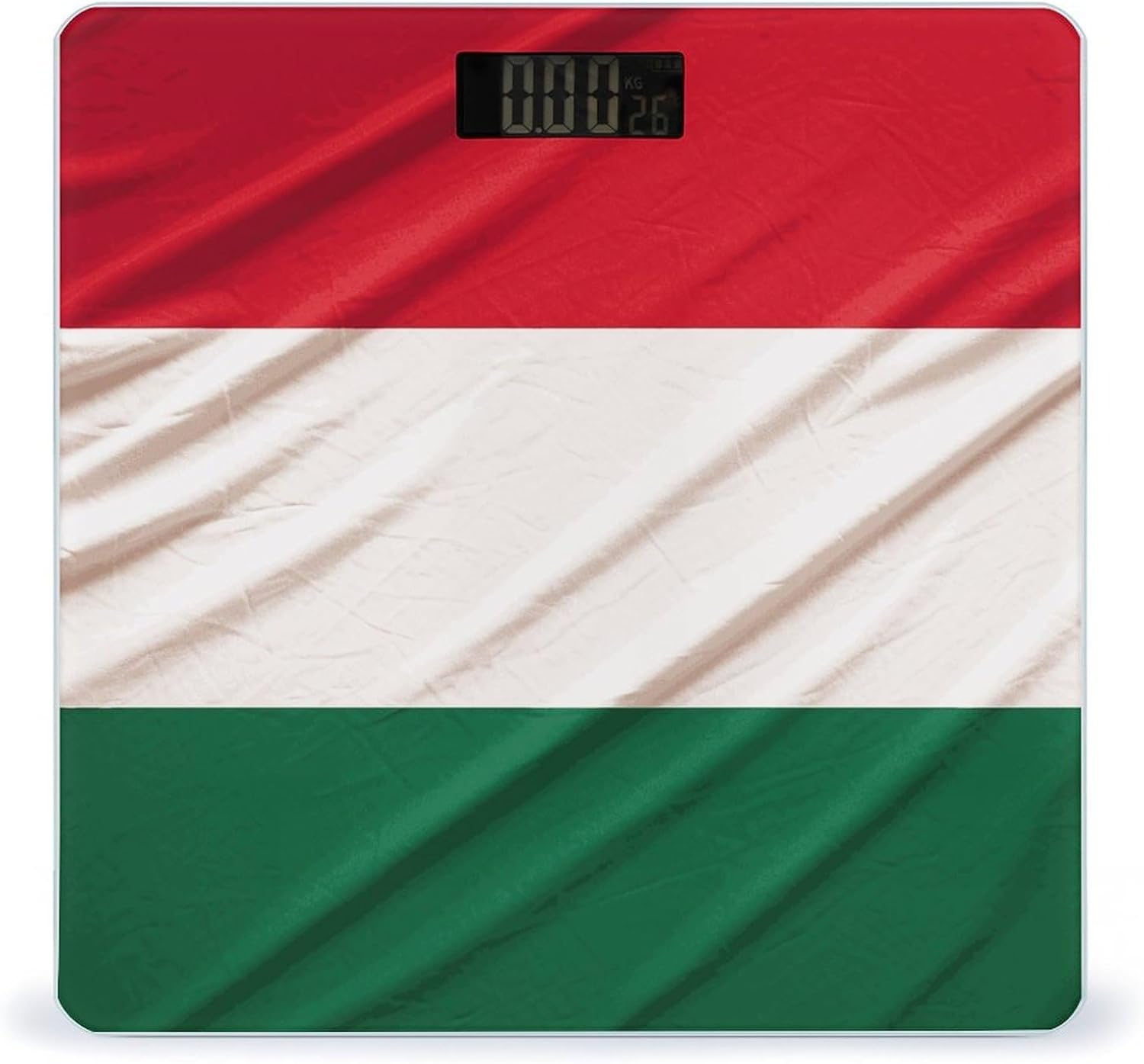 Italy Flag Weight Scale for Body Weight Digital Bathroom Scale High Capacity Accurate Digital Weighing Scales and Easy-to-Read on Backlit LCD Display