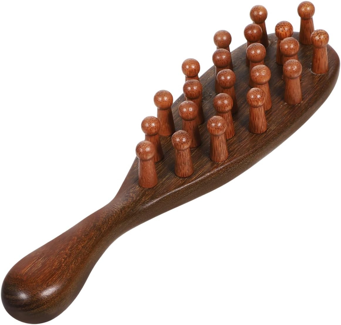 Didiseaon Massager Comb, Wooden Scalp Massager Scalp for Relaxation Sandalwood Massage Wide Tooth Gua Sha Wooden Combs Massage Tools