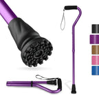 GPTCAMP Walking Cane and Walking Stick for Men Women,Lightweight Folding Canes with Offset Soft Cushioned Handle,Adjustable & Collapsible,Mobility & Leg Surgery Recovery