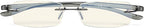 CessBlu Computer Reading Glasses for Men Women Blue Light Filter Anti Glare UV Ray Protection Rimless Reader Eyeglasses