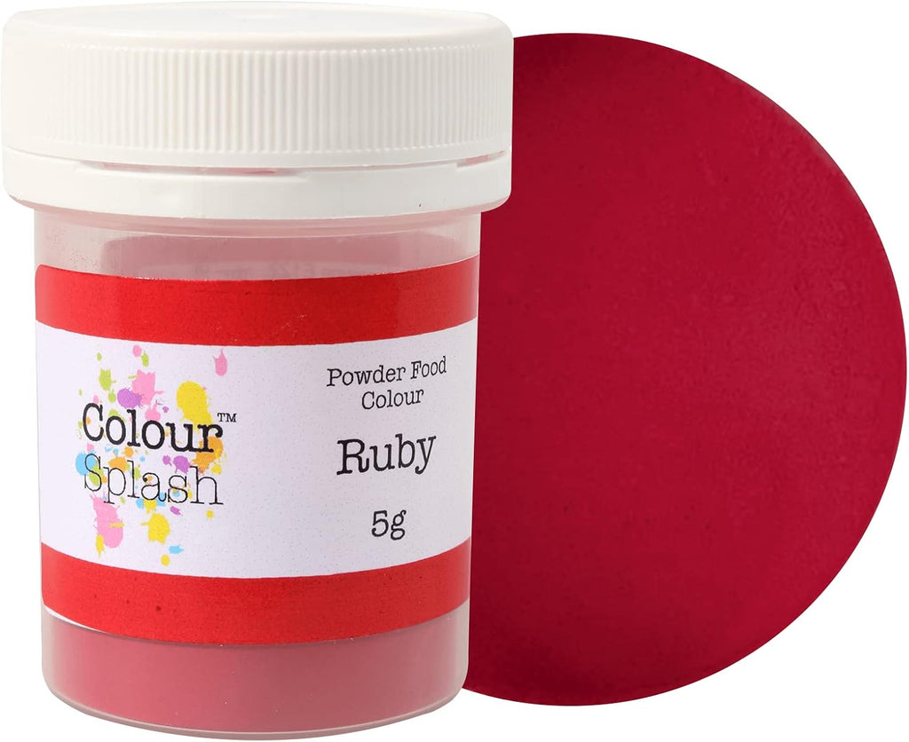 Colour Splash Food Colouring Dust - Edible Powder for Cakes 5g - Matt Ruby Red