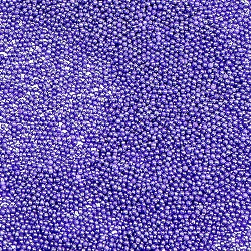 Homipooty Nonpareils Sprinkles Edible Purple Pearl Sugar Sprinkles 110g/3.88oz 2mm Mini Purple Pearls Baking Cakes Cupcake Topper and Cake Decorations for Valentines Day Halloween Christmas