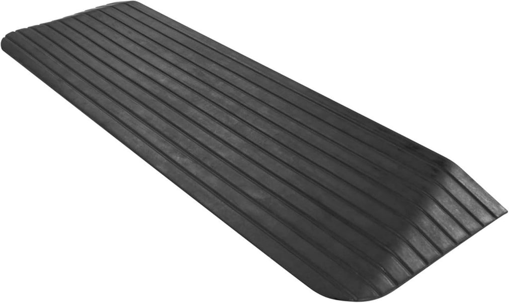 Silver Spring Solid Rubber Threshold Ramp 1-1/2" Rise 1,500 lb. Capacity for Wheelchairs and Power Scooters Indoor Outdoor Use