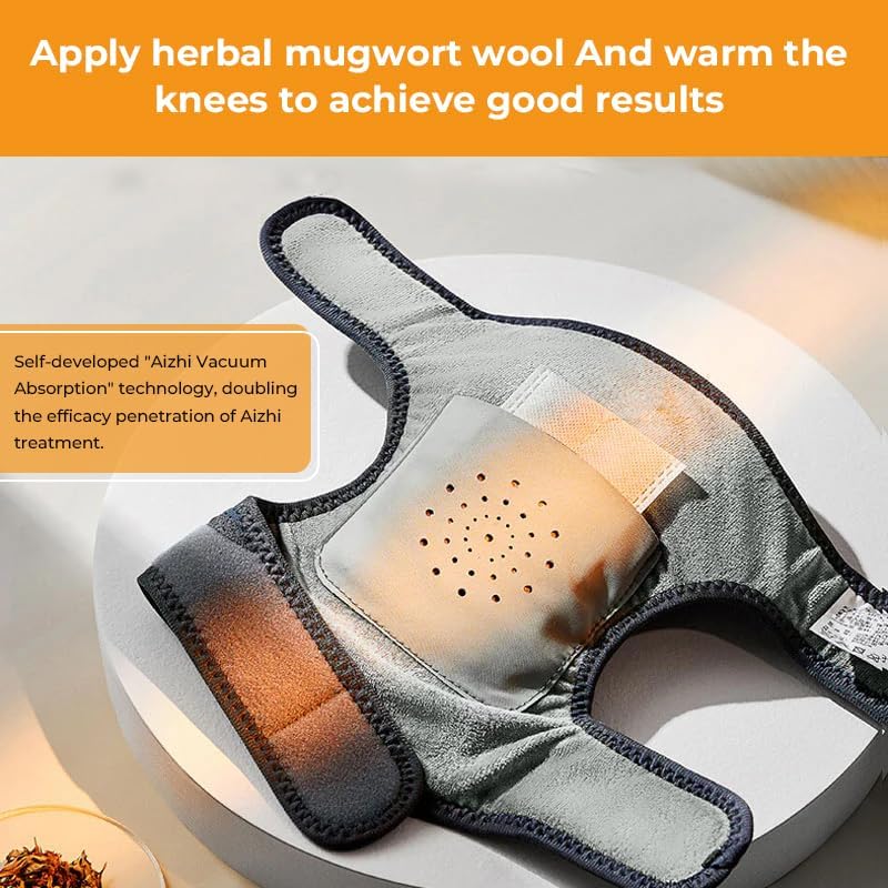 Saker Smart Knee Massager with Heat and Vibration, [2025 Upgraded] -5000mAh Cordless Heated Knee Brace, 5-Heat & 3-Massage Mode Infrared Joint Pain Relief, Gift for Elderly