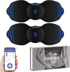 Wireless Tens Unit Muscle Stimulator - Two Sets of Tens Unit Massager for Pain Relief - Up to 12 Mode 20 Intensity Portable with App Controlled Bluetooth TENS EMS Muscle Stimulator Machine
