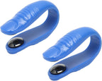 2Pcs Tiger Mouth Clips, Wearable Acupressure Hand Pressure Point Clip, Acupoint Massage Clip with Magnets for Relief Tension Anxiety, Headache Pain, Blue