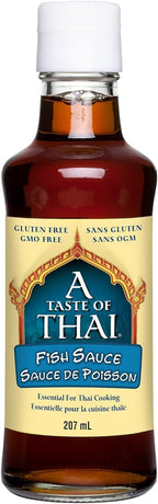 A Taste of Thai Fermented Fish Sauce | All-Purpose Anchovy Sauce Seasoning for Thai Cooking | Ideal for Stir-Fries, Soups, Marinades & Dipping Sauces | Non-GMO, Gluten-Free, Preservative-Free (7 Oz)
