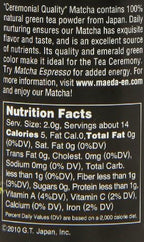 Maeda-En Matcha Ceremonial Quality Green Tea Powder, 1-Ounce