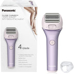 Panasonic Electric Shaver for Women, Cordless 4-Blade Shaver, Bikini Attachment, Pop-Up Trimmer, Wet Dry Operation, Electric Razors for Women - ES-AWL8AV (Purple)