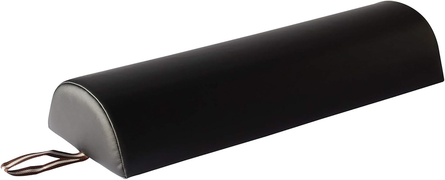 Master Massage 6" Half Round Bolster - Black