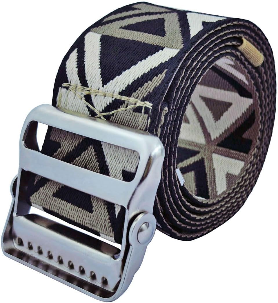 LAMBOX Gait Belt Transfer Belt with 2-inch Soft and Comfortable Jacquard Webbing for Caregivers, Seniors, Elderly, etc. (Color20, 60 Inch)