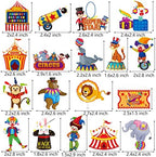 Circus Cupcake Toppers 36pcs - Carnival Party Decoration Cake Cupcake Picks for Circus Theme Birthday Party & Baby Shower
