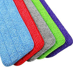 Boao 10 Pieces Reusable Microfiber Mop Pads Head Replacement 16.5 Inch Cleaning Reveal Spray Pads Refills Machine Washable Cloth Fit for Most Mops