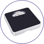 JWW Bathroom Scale Analog Rotating Dial, Mechanical Floor Scale 300 LB Capacity Health Scales for Body Weight, Anti-Slip Surface