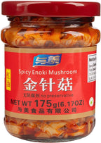 Yumei, Spicy Enoki Mushroom, 6.17 Ounce