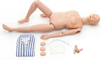 Nursing Manikin Full-Body with Interchangeable Genitalia – Female (5’6”/168cm) & Male (5’7”/170cm) for Advanced Medical Training (Includes Hospital Gowns & Accessories) F
