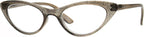 Womens Cat Eye Plastic Glitter Frame Reading Glasses