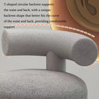 Pulley Worker's Chair, Multifunctional Beauty and Hairdressing Rotating Lifting Lamb Plush Chair,Khaki